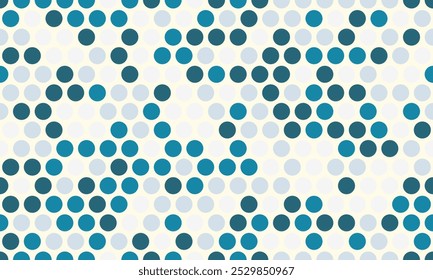 Polka dot vector design with a minimalist round shape pattern. Ideal for trendy fabric prints, wallpapers, and poster backgrounds with a simple geometric touch.