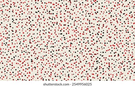 Polka Dot Vektordesign mit einem minimalistischen runden Muster. Ideal für trendige Stoffdrucke, Tapeten und Poster-Hintergründe mit einer einfachen geometrischen Note.