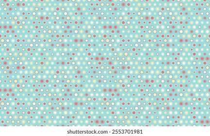 Polka dot vector design with a minimalist round shape pattern. Ideal for trendy fabric prints, wallpapers, and poster backgrounds with a simple geometric touch.