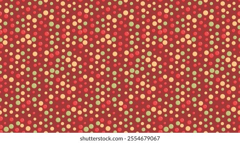 Polka dot vector design with a minimalist round shape pattern. Ideal for trendy fabric prints, wallpapers, and poster backgrounds with a simple geometric touch.