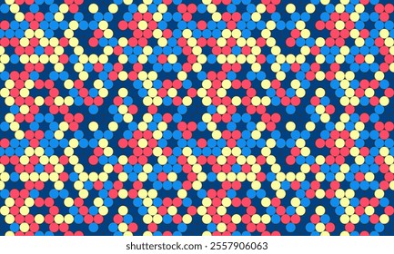 Polka dot vector design with a minimalist round shape pattern. Ideal for trendy fabric prints, wallpapers, and poster backgrounds with a simple geometric touch.