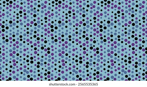 Polka dot vector design with a minimalist round shape pattern. Ideal for trendy fabric prints, wallpapers, and poster backgrounds with a simple geometric touch.