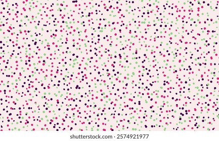 Polka dot vector design with a minimalist round shape pattern. Ideal for trendy fabric prints, wallpapers, and poster backgrounds with a simple geometric touch.