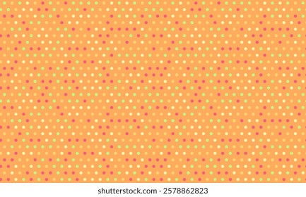 Polka dot vector design with a minimalist round shape pattern. Ideal for trendy fabric prints, wallpapers, and poster backgrounds with a simple geometric touch.