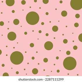 Polka Dot Vector Geometric Retro Pattern Hand-Drawn Trendy Seamless Pattern Background Flat Wallpaper Modern Style Design Mixed Geometric Pattern All Fashion Leather Dress