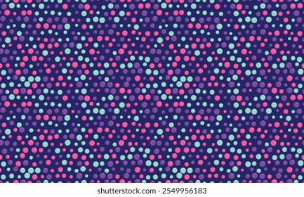 Polka dot vector pattern with geometric circles. Perfect for textile designs, wallpaper, or trendy poster backgrounds with an abstract minimalist style.