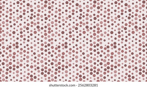 Polka dot vector pattern with geometric circles. Perfect for textile designs, wallpaper, or trendy poster backgrounds with an abstract minimalist style.