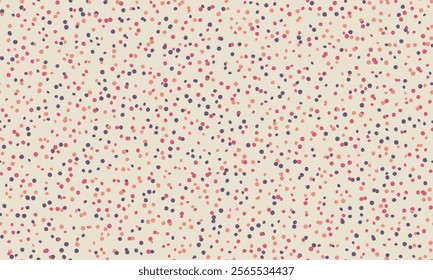 Polka dot vector pattern with geometric circles. Perfect for textile designs, wallpaper, or trendy poster backgrounds with an abstract minimalist style.