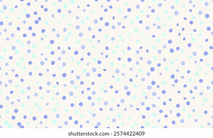 Polka dot vector pattern with geometric circles. Perfect for textile designs, wallpaper, or trendy poster backgrounds with an abstract minimalist style.