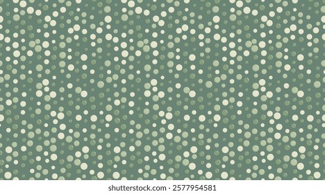 Polka dot vector pattern with geometric circles. Perfect for textile designs, wallpaper, or trendy poster backgrounds with an abstract minimalist style.