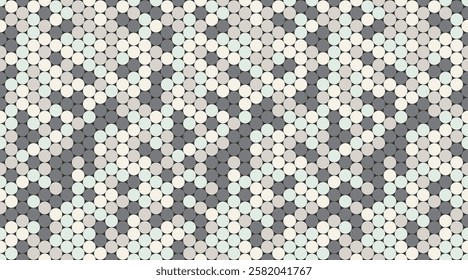 Polka dot vector pattern with geometric circles. Perfect for textile designs, wallpaper, or trendy poster backgrounds with an abstract minimalist style.