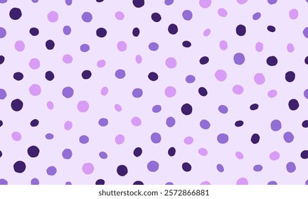 Polka dot vector with a repeating round spot pattern. Perfect for seamless textile prints, trendy wallpapers, and abstract geometric poster backgrounds.