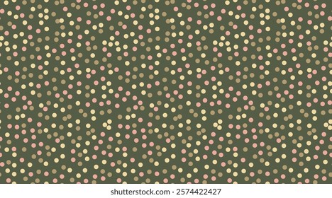 Polka dot vector with a repeating round spot pattern. Perfect for seamless textile prints, trendy wallpapers, and abstract geometric poster backgrounds.