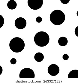 Motif Harmonieux D'Image vectorielle À Pois. Conception d'arrière-plan noir et blanc abstrait monochrome. croquis de gribouillage artistique minuscules points création de surface harmonieuse.