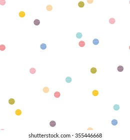 Polka dot. Vector seamless pattern.