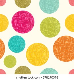 Polka dot. Vector seamless pattern.