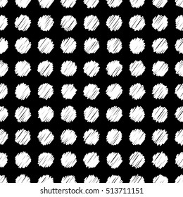 Polka dot. Vector seamless pattern. Print. Cloth design, wallpaper.