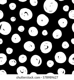 Polka dot. Vector seamless pattern. Print. Repeating background. Cloth design, wallpaper.