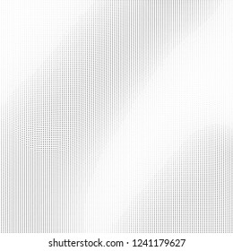 Polka dot wave halftone pattern. Gradient dots background. Modern vector illustration. Abstract curves. Points backdrop. Wavy dotted spotted 
pattern. Monochrome grunge template for web design