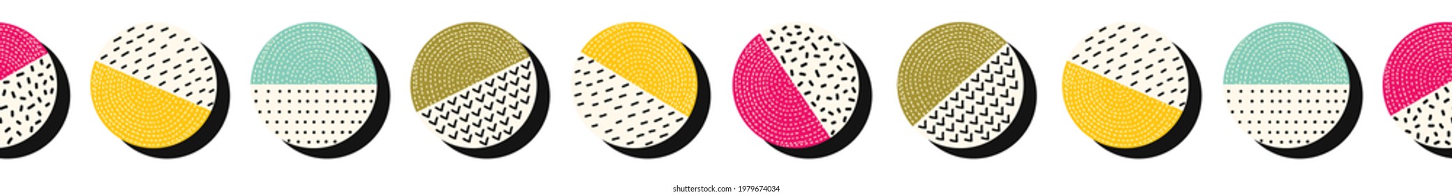 С los puntos de polka. Resumen del borde horizontal sin soldadura.  Se puede utilizar en la industria textil, el papel, el fondo, la reserva de recortes.
