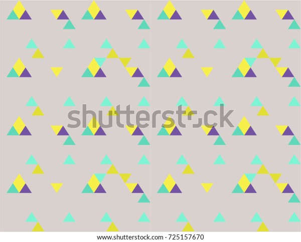 Polka Dots Background Delicate Seamless Triangle Stock Vector