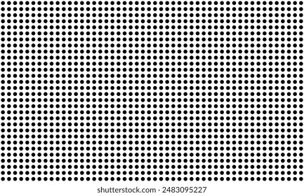 Polka dots background. Monochrome, vector Illustration