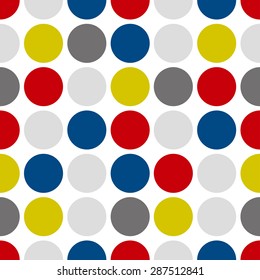 Polka dots background. Seamless pattern. Vector.
