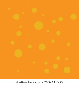 polka dots background template design vector with orange color