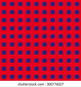 Polka dots blue and red