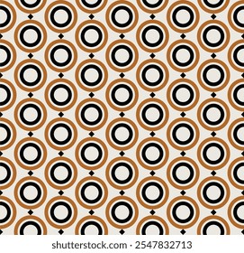 polka dots brown seamless and timeless pattern 