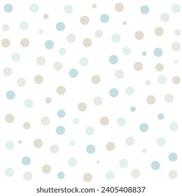 Polka Dots Colorful Background Vector Illustration