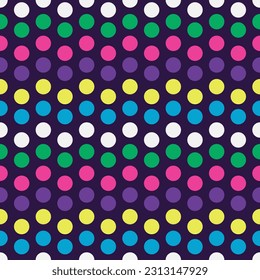 polka dots colorful seamless wallpaper vector illustration