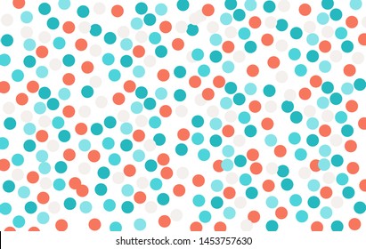 Polka dots colorful vector background. Abstract illustration wallpaper texture. Template for website design and social media advertising. 
