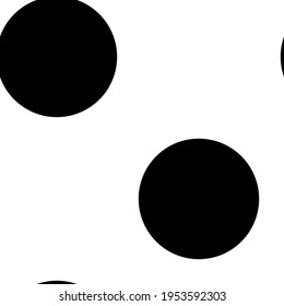 Los puntos de la polka, punteados, giran en círculos sin complicaciones en el patrón repetible, fondo. Un fondo solidario y rígido. 
Textura puntillista, punintillismo