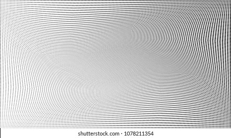 Polka dots gradient pattern texture background. Abstract curves. Halftone backdrop. Wavy dotted spotted pattern.
 Modern abstract dotted template vector illustration for design, covers, web  banners