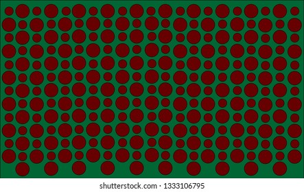  polka dots on background, two different sizes, vector