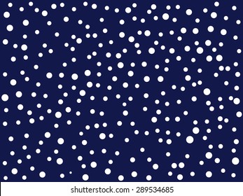 navy and white polka dot