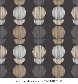 Polka dots ornament. Hatch. Seamless pattern. Vector illustration for web design or print.