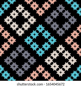 Polka dots ornament. Hatch. Seamless pattern. Vector illustration for web design or print.