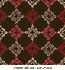Polka dots ornament. Hatch. Seamless pattern. Vector illustration for web design or print.