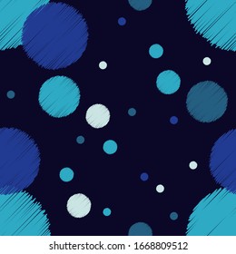Polka dots ornament. Hatch. Seamless pattern. Vector illustration for web design or print.
