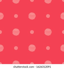 Polka dots ornament. Seamless pattern. Vector illustration for web design or print.