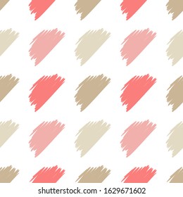 Polka dots ornament. Seamless pattern. Vector illustration for web design or print.
