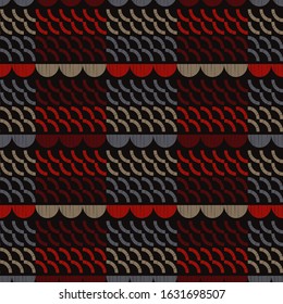 Polka dots ornament. Seamless pattern. Vector illustration for web design or print.