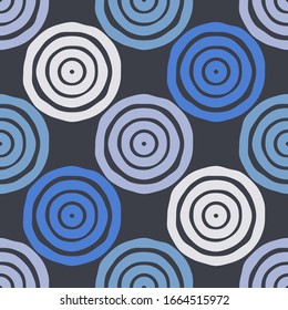 Polka dots ornament. Seamless pattern. Vector illustration for web design or print.