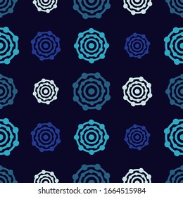 Polka dots ornament. Seamless pattern. Vector illustration for web design or print.