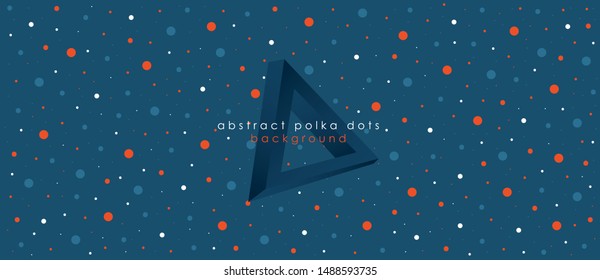 Polka dots pastel vector background. Abstract illustration wallpaper texture. Template for website design and social media advertising.