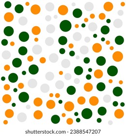 Polka dots pattern background. Vector design.