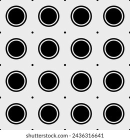 Polka Dots Patrón Diseño de la tela Color Negro Círculo Blanco Ilustración vectorial Concepto Imprimir Ropa Pantalones Camisas Bolso de corbata, Tela multiusos étnica Industria textil y más.