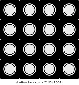Polka Dots Pattern Fabric Design Color Black White Circle Vector illustration Concept Print Clothing Pants Shirts Necktie Bag, Ethnic Multipurpose cloth Textile industry and more.